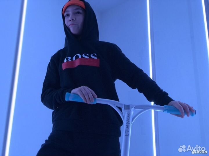 Самокат Ethnos трюковой с розовыми грипсами vbgd11