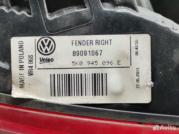 Фонарь задний для Volkswagen Golf 6 5K0945096E