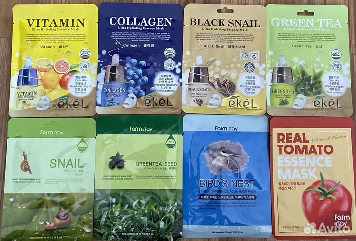 Тканевая маска для лица корейская