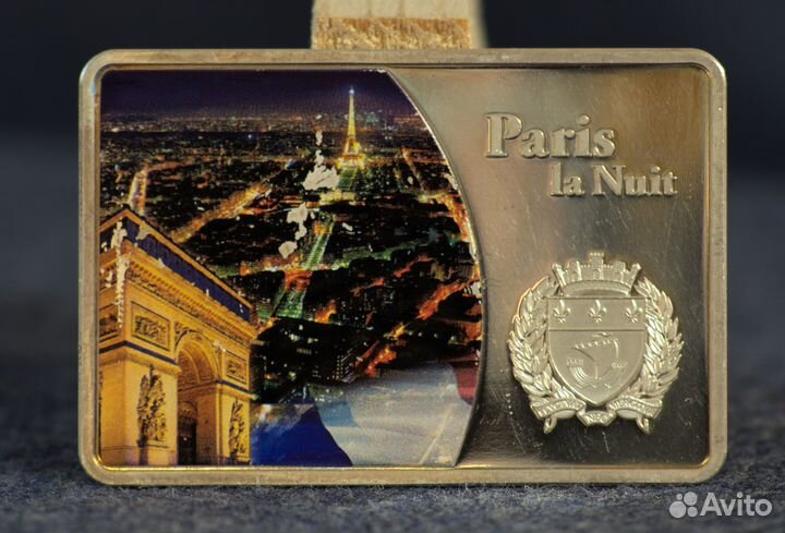 Монета 10 долларов 2012 Ночной Париж Фиджи