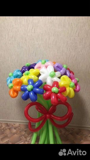 Цветы из воздушных шаров