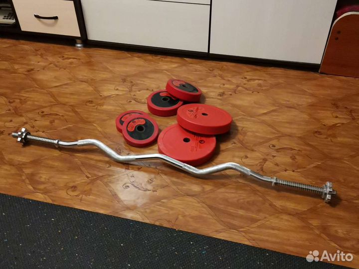 Штанга гриф блины бу