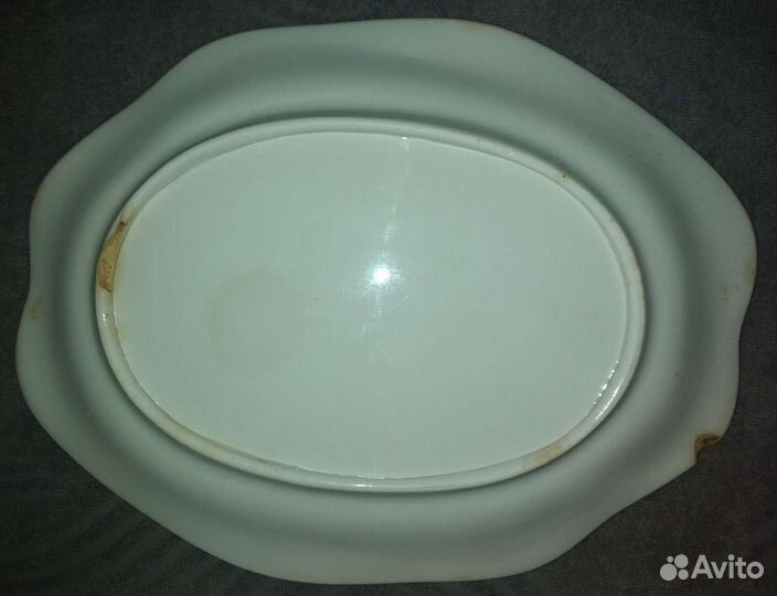 Большое блюдо антиквариат