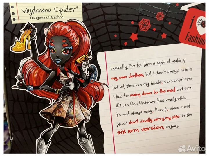 Кукла Вайдона Спайдер из школы Монстер Хай