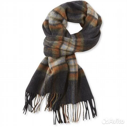 Кашемировый шарф в клетку кашемир шерсть