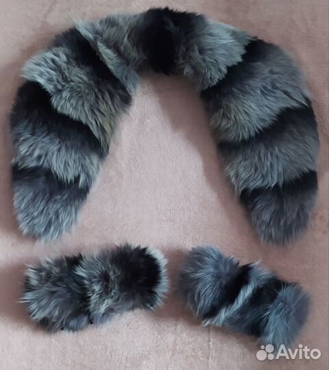 Меховой воротник песец