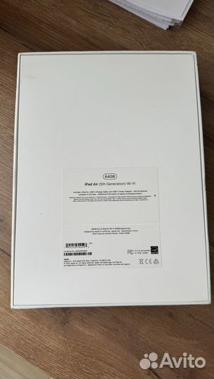 Apple iPad Air 5 gen 2022 m1 64 wi fi