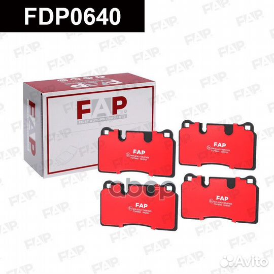 Тормозные колодки дисковые FDP0640 FDP0640 FAP