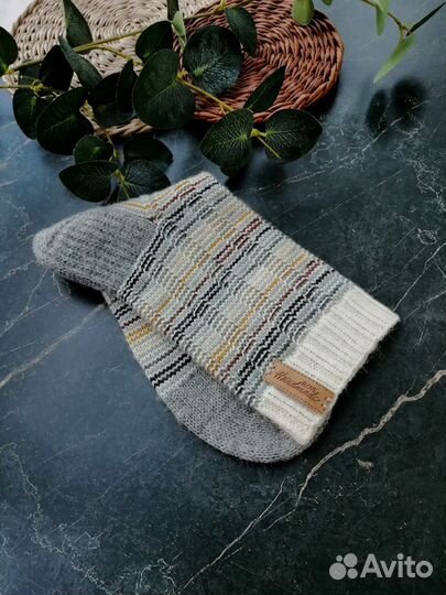 Носки шерстяные вязаные мужские