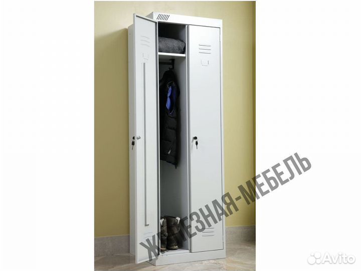 Шкаф для раздевалок шрк-22-600 на 2 секции