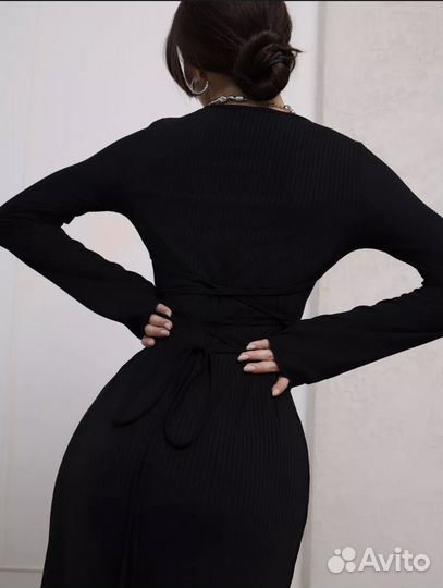 Платье трикотажное женское