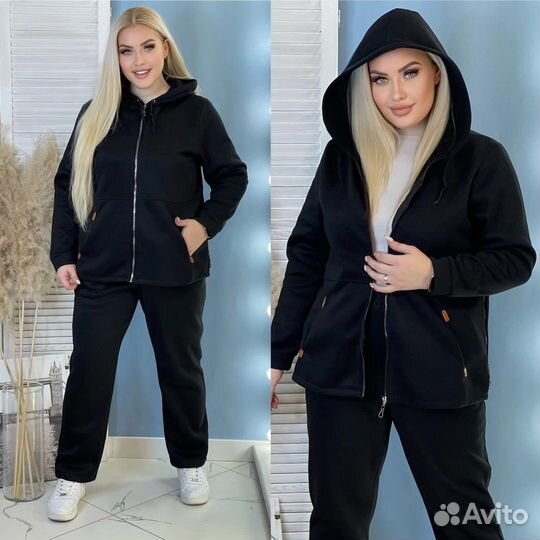 Спортивный костюм до 62 размера флис