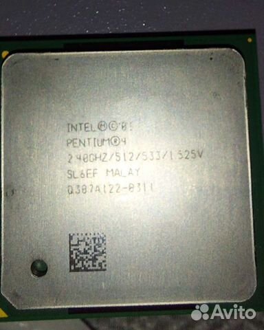 Процессор Socket 478 Intel Pentium IV 2.4GHz SL6EF