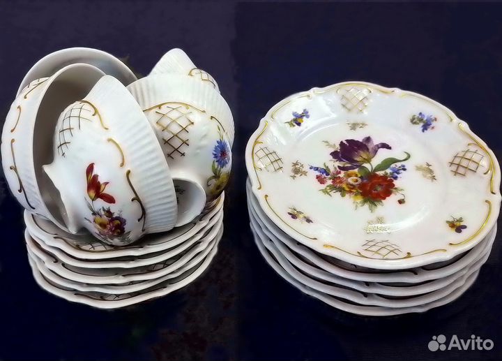 Роскошные Чайные тройки сервиз Германия