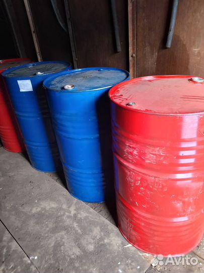 Бочки металлические 200 л из-под растворителя