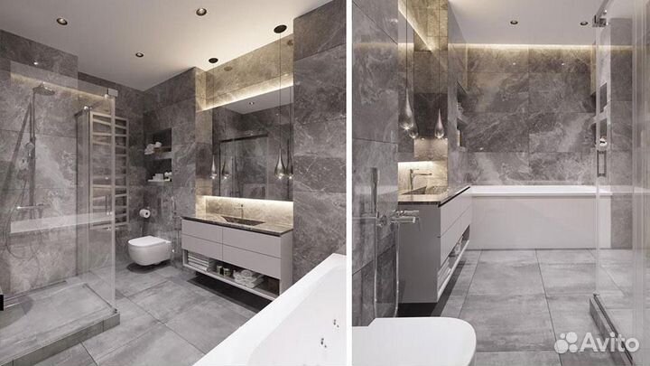 Ремонн ванной и сан-узла под ключ