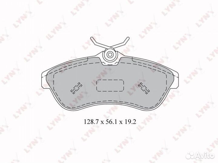 Колодки тормозные передние citroen C2 / C3 1.4-1.6