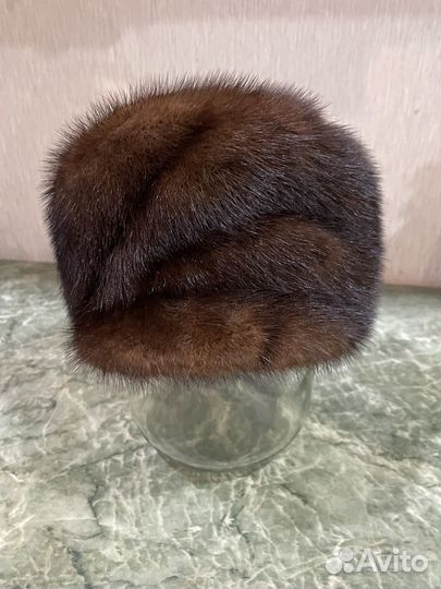 Шапка норковая разм 56(регулируется)