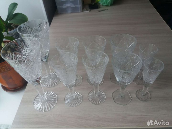 Фужеры и рюмки хрусталь СССР