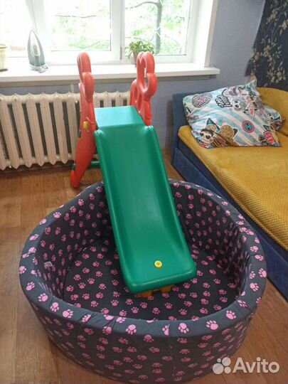 Детская горка пластиковая для дома