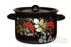Кастрюля эмалированная с рисунком 7 литров Оптом