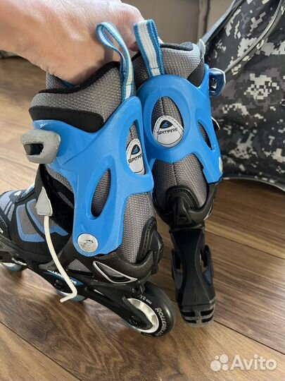 Ролики rollerblade детские spitfire 28-32 и сумка