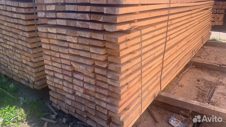 Доска обрезная естественной влажности хвоя 3–4 (CD