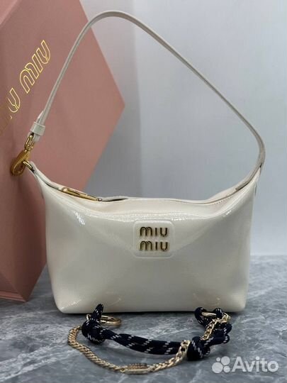 Сумка miu miu 3 цвета лакированная новинка