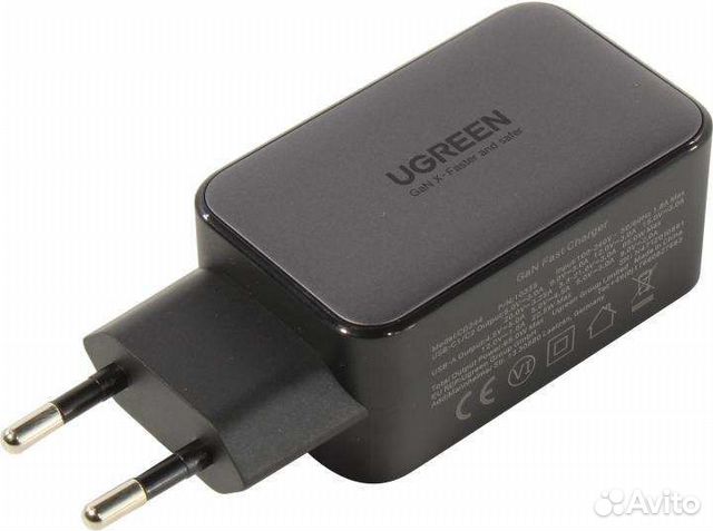 Зарядное устройство Ugreen GaN X 65W, CD244