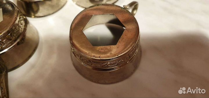 Подстаканник мельхиор, мнц