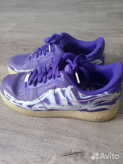 Nike air force 1 skeleton purple