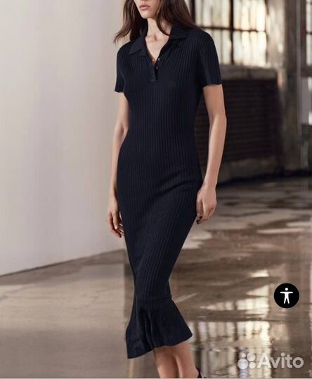 Трикотажное платье Zara M\L