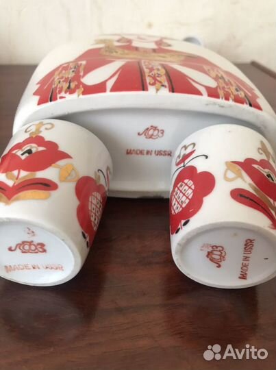 Посуда СССР фарфор лфз ваза чайница штоф