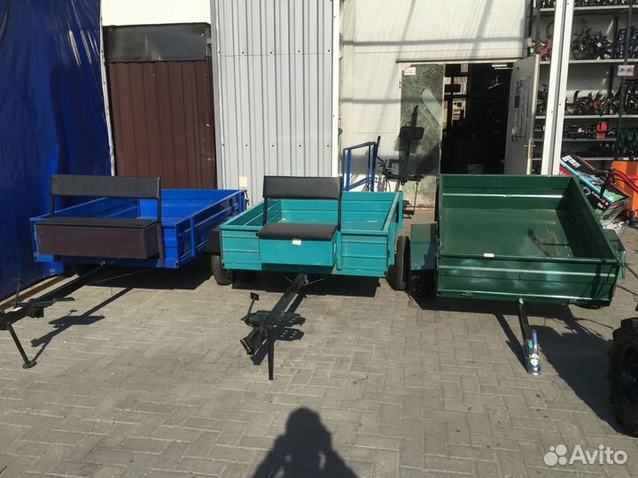 Прицеп для Мотоблока Самосвальный с тормозами