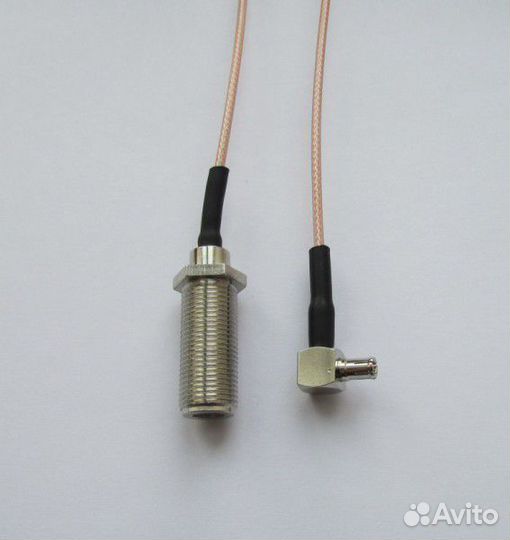 Антенный адаптер (F-female - TS-9 угловой)