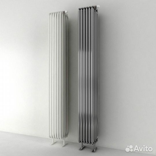 Радиатор пятитрубный kzto рс 5-1200-10, подкл. боковое 1/2