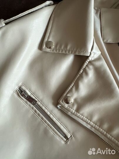 Кожаная куртка косуха женская