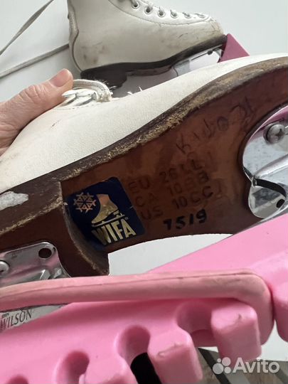 Фигурные коньки профессиональные wifa, 26 размер