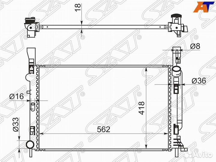 Радиатор renault kangoo 08