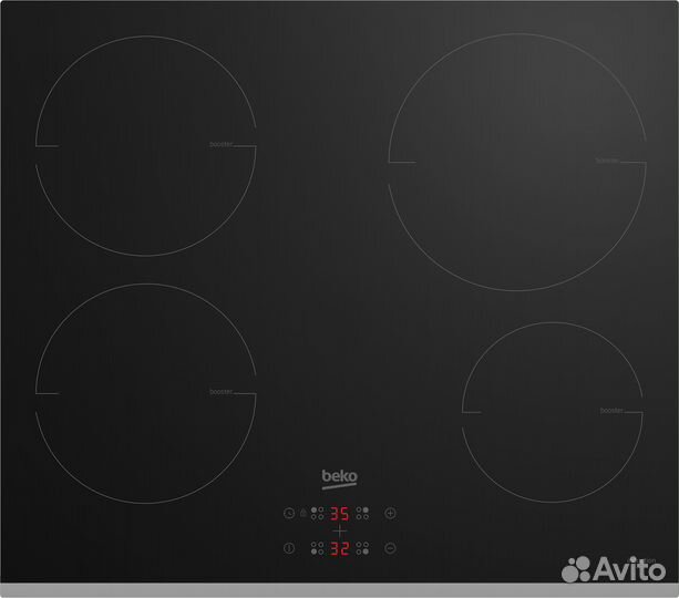 Варочная панель индукционная Beko HII64401MTX, черный