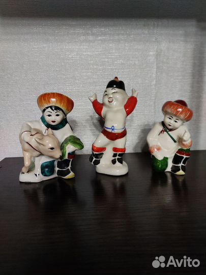 Фарфоровые статуэтки времён СССР,старая Монголия