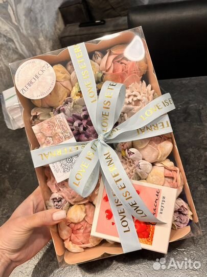 Зефирный букет, подарочный набор, съедобный букет