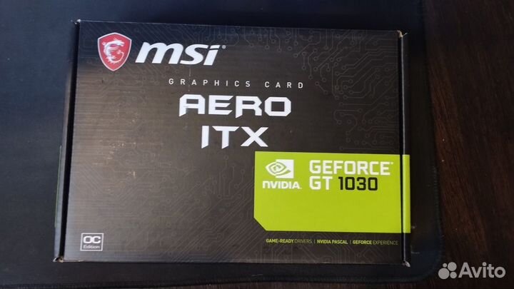 Видеокарта MSI GeForce GT 1030 aero ITX OC 2 GB