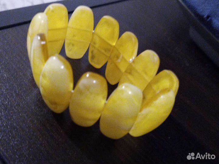 Браслет янтарь