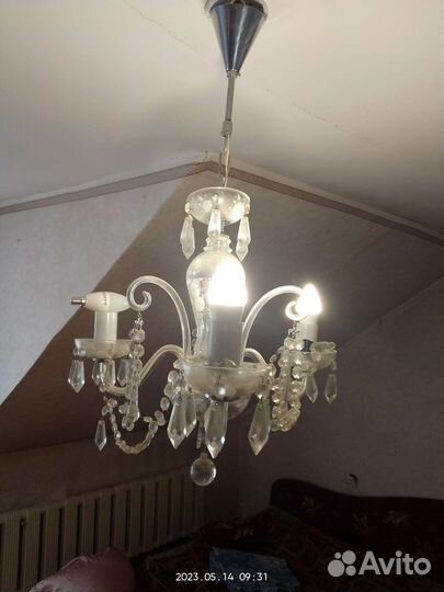 Люстра потолочная подвесная бу