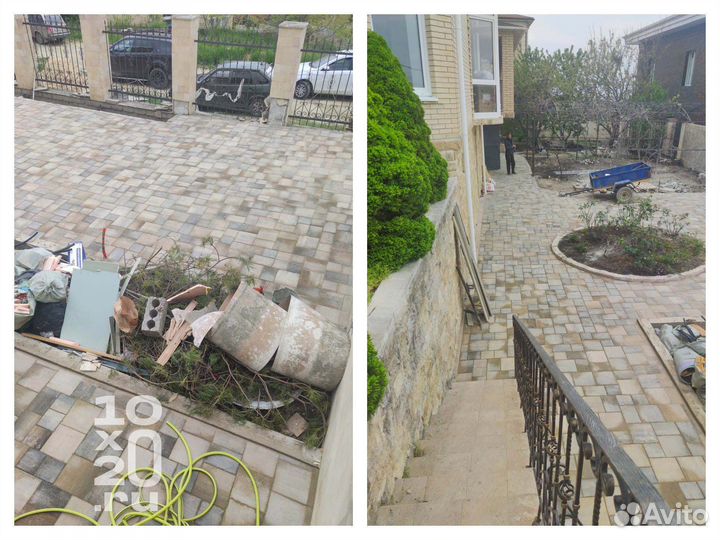 Тротуарная плитка, бордюры с работой под ключ