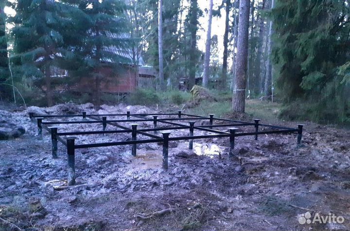 Винтовые сваи под ключ Фундамент на винтовых сваях