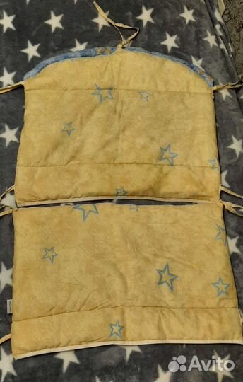 Бортики в кроватку с балдахином