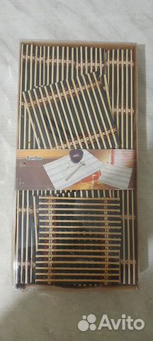 Набор бамбуковых циновок для суши и роллов-новый