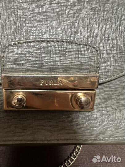 Сумка женская натуральная кожа бу furla